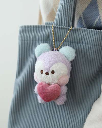 BT21 minini ぬいぐるみキーリング [ハート] - MANG