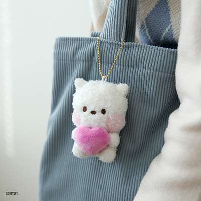 BT21 minini Plush Keyring [Heart] - RJ