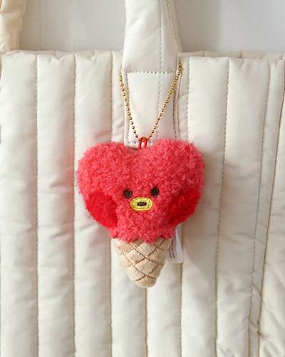 BT21 minini ぬいぐるみキーリング [アイスクリーム] - タタ(TATA)