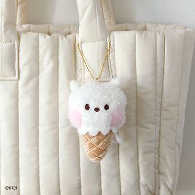 BT21 minini Plush Keyring [Ice Cream] - RJ