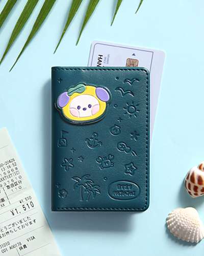 BT21 レザーパッチ カードケース [バカンス] - チミ(CHIMMY)