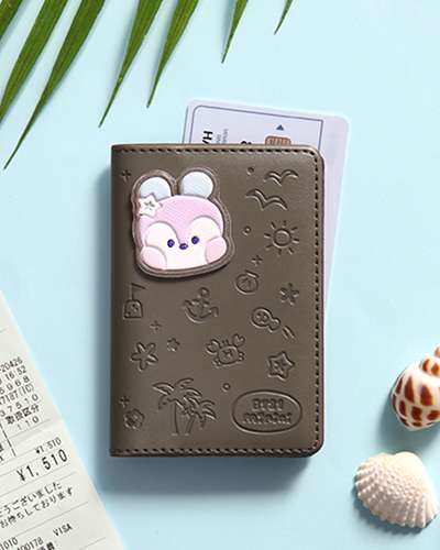 BT21 レザーパッチ カードケース [バカンス] - MANG