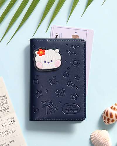 BT21 レザーパッチ カードケース [バカンス] - アールジェイ(RJ)