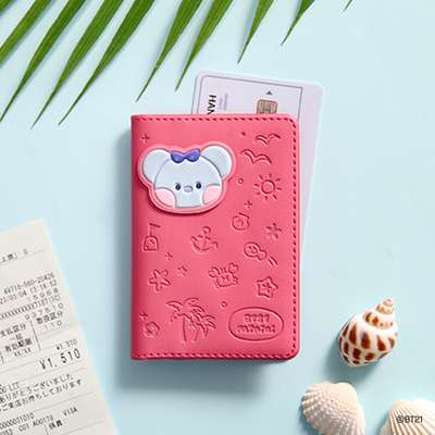 BT21 Leather Patch Card Case [Vacance] - KOYA
