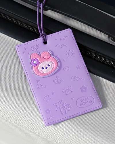 BT21 レザーパッチ トラベルタグ [バカンス] - クッキー(COOKY)