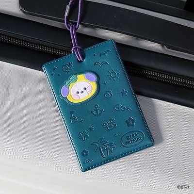 BT21 Leather Patch Luggage Tag [Vacation] - CHIMMY