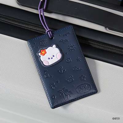 BT21 Leather Patch Travel Tag [Vacation] - RJ