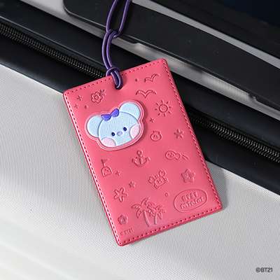 BT21 Leather Patch Luggage Tag [Vacance] - KOYA