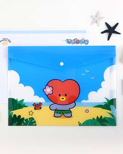 BT21 minini PP ファイルポケット[バカンス] - タタ(TATA)