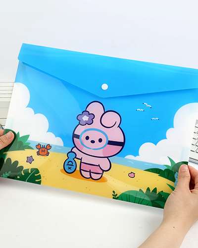 BT21 minini PP ファイルポケット[バカンス] - クッキー(COOKY)