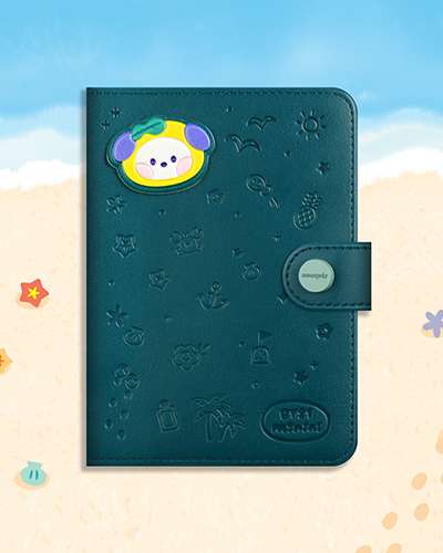 BT21 minini レザーパッチ パスポートカバー [バカンス] - チミー(CHIMMY)