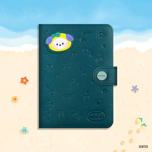 BT21 minini Leather Patch Passport Cover [Vacation] - CHIMMY