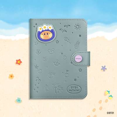 BT21 minini Leather Patch Passport Cover [Vacation] - Shooky