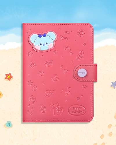 BT21 minini レザーパッチ パスポートカバー [バカンス] - コヤ(KOYA)