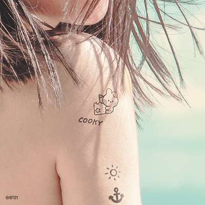 BT21 Tattoo Sticker [Summer Sky] - COOKY