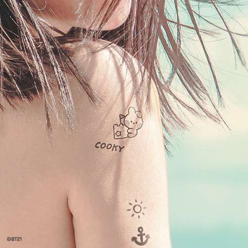 BT21 Tattoo Sticker [Summer Sky] - COOKY