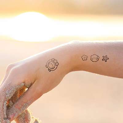 BT21 Tattoo Sticker [Summer Sky] - Shooky