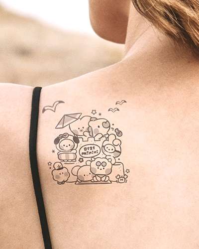 BT21 タトゥースティッカー [サマースカイ] - BEACH