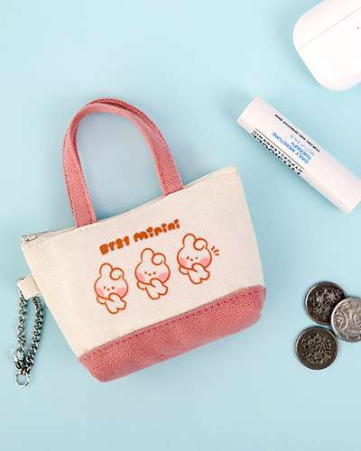 BT21 minini キャンバス ミニポーチ - クッキー(COOKY)