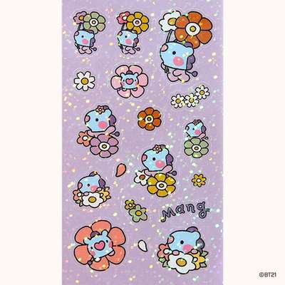 BT21 Hologram Sticker [Happy Flower] - MANG
