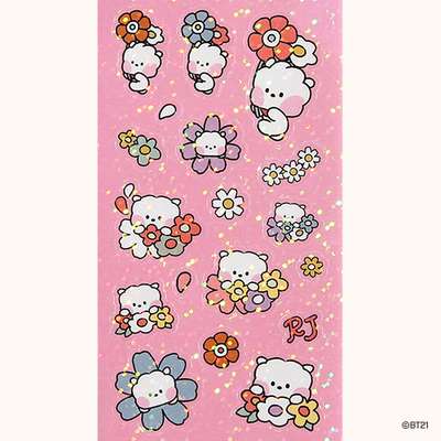 BT21 Hologram Sticker [Happy Flower] - RJ Edition