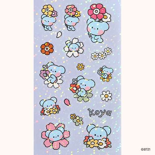 BT21 Hologram Sticker [Happy Flower] - KOYA