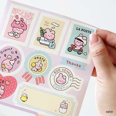 BT21 minini リムーバブルギフトステッカー - クッキー(COOKY)