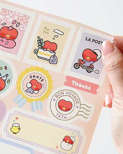 BT21 minini リムーバブルギフトステッカー - タタ(TATA)