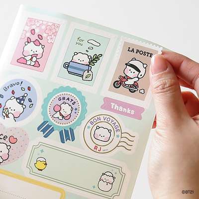 BT21 minini リムーバブルギフトステッカー - アールジェイ(RJ)