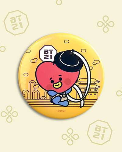BT21 缶バッジ [韓服]- タタ(TATA)