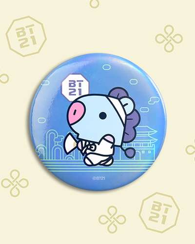 BT21 缶バッジ [韓服]- マング(MANG)