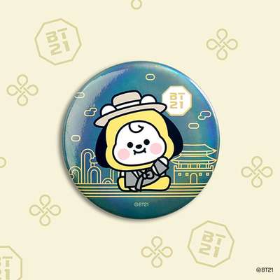 BT21 缶バッジ [韓服]- チミー(CHIMMY)