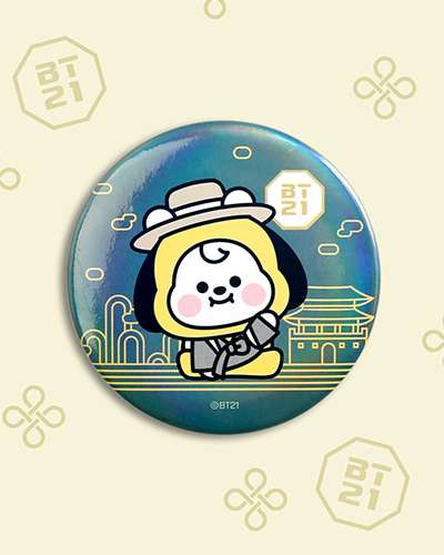 BT21 缶バッジ [韓服]- チミー(CHIMMY)