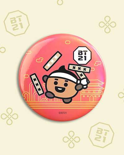 BT21 缶バッジ [韓服]- シュキ(SHOOKY)