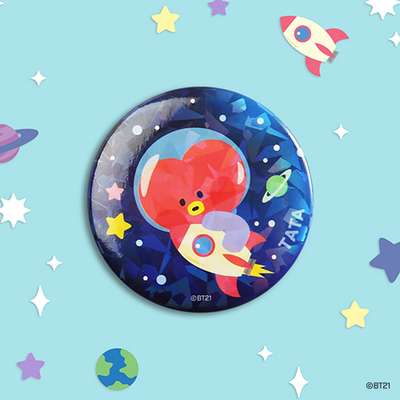 BT21 Can Badge [SPACE] - TATA