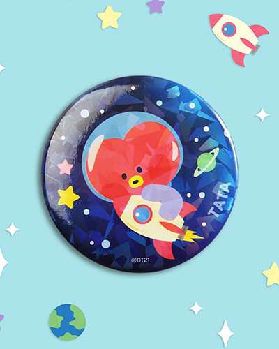 BT21 缶バッジ [SPACE]- タタ(TATA)