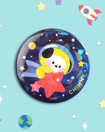 BT21 缶バッジ [SPACE]- チミー(CHIMMY)