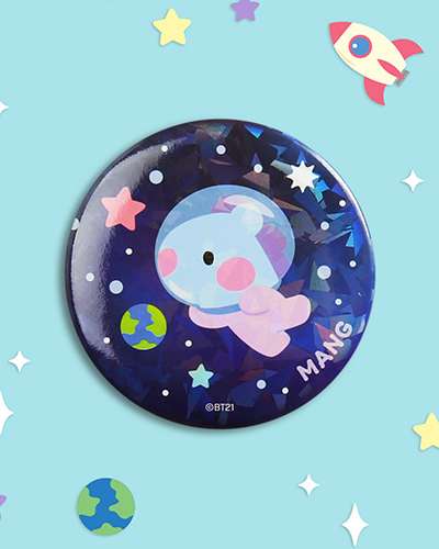 BT21 缶バッジ [SPACE]- マング(MANG)