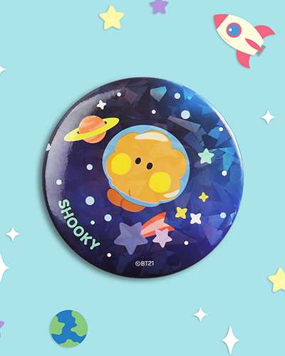 BT21 缶バッジ [SPACE]- シューキ(SHOOKY)