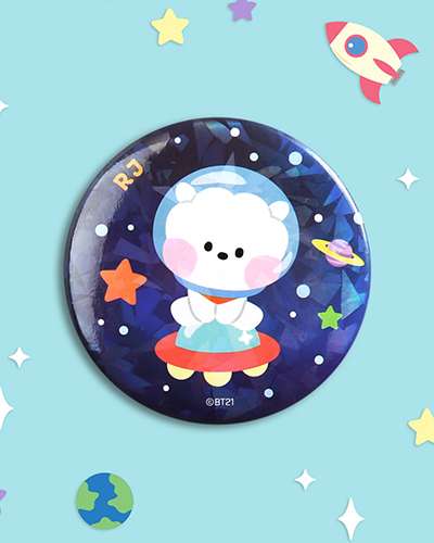 BT21 缶バッジ [SPACE]- アールジェイ(RJ)