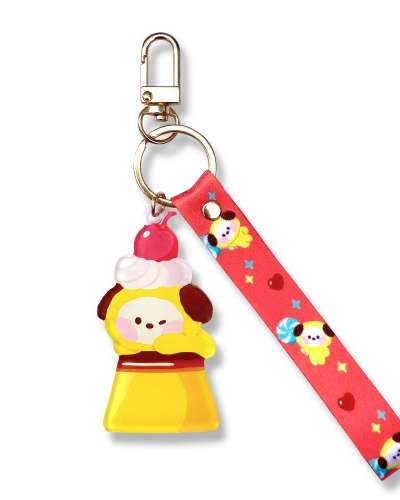 BT21 アクリルストラップキーリング [スウィーティ]-チミ(CHIMMY)