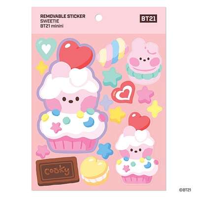 [BT21] Removable Sticker [Sweetie] - Cooky