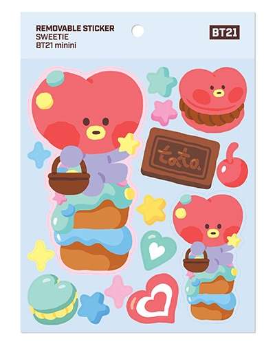 [BT21] リムーバブルステッカー [スウィーティ]- タタ(TATA)