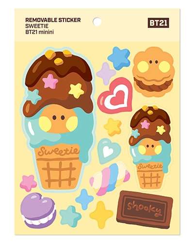 【BT21】リムーバブルステッカー【スウィティ】- シューキ(SHOOKY)