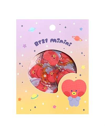 [BT21] minini フレークステッカー- タタ(TATA)