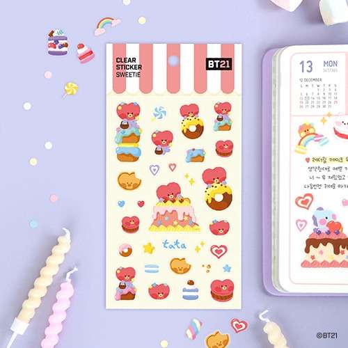 [BT21] Clear Sticker [Sweetie] - TATA