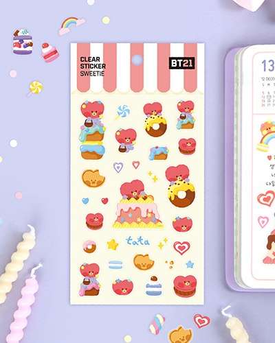 【BT21】クリアステッカー【スウィーティ】- タタ(TATA)