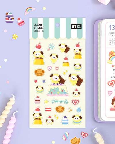 [BT21] クリアスティッカー [スウィーティ]- チミ(CHIMMY)