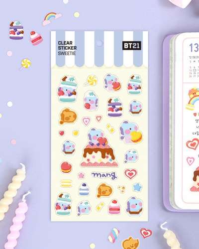 [BT21] クリアスティッカー [スウィーティ]- マン(MANG)