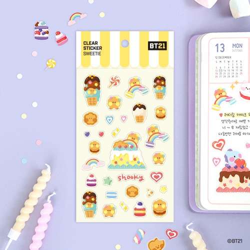 [BT21] Clear Sticker [Sweetie] - SHOOKY